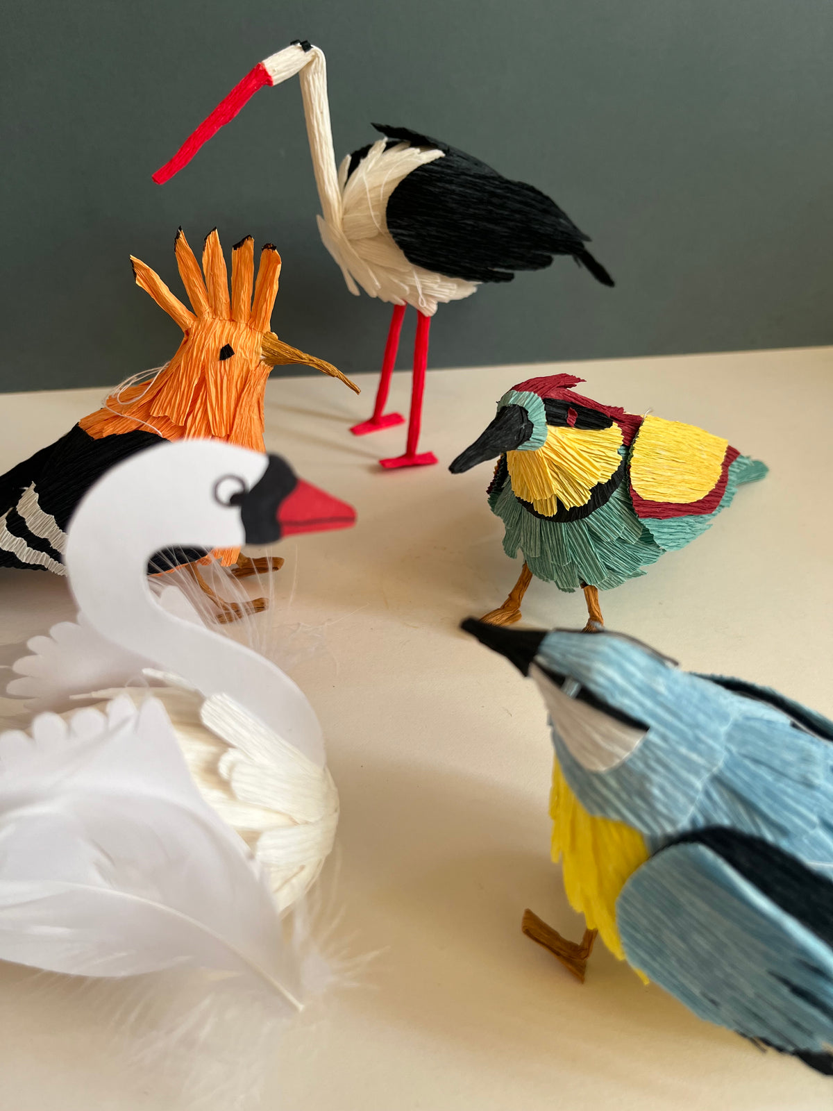 Eggshell and Paper Animal Ornament
