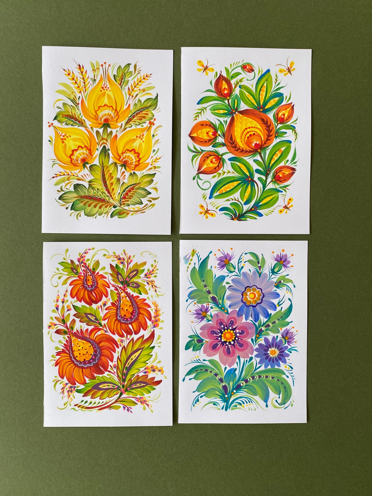 Petrykivka Mini Painting by Victoria