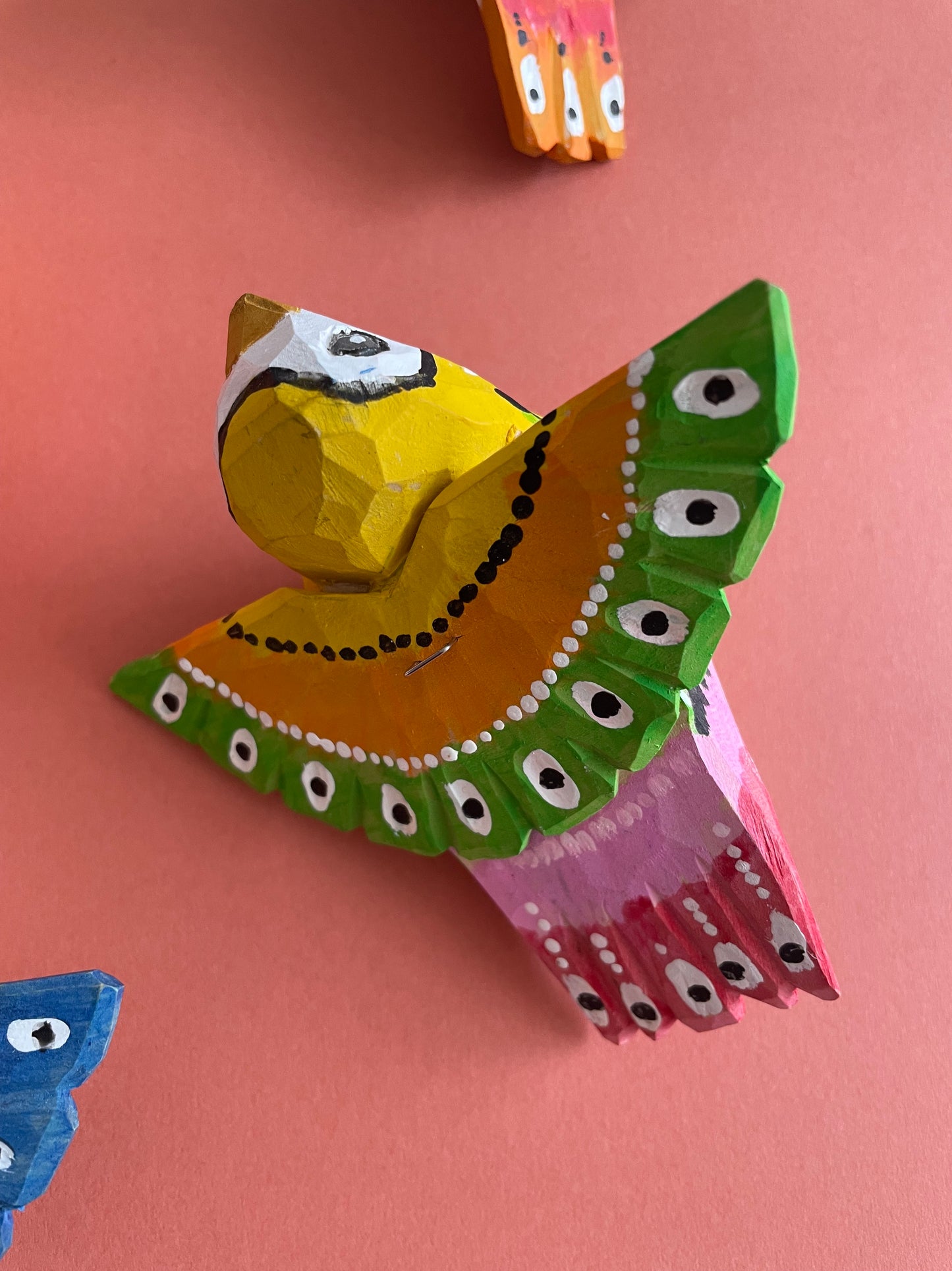 Colourful Hanging Bird
