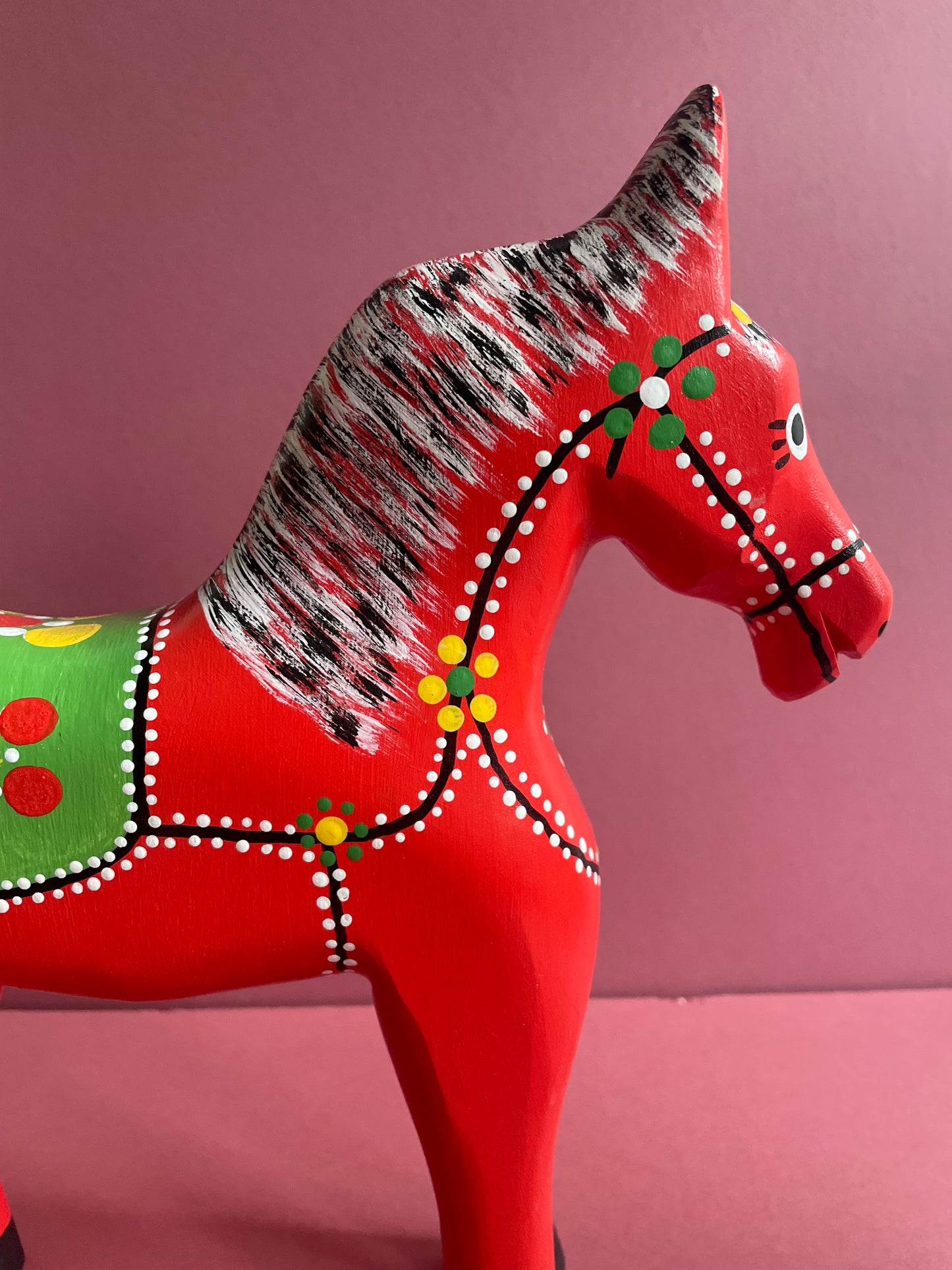 Hand Painted Large Horse by Wiesia