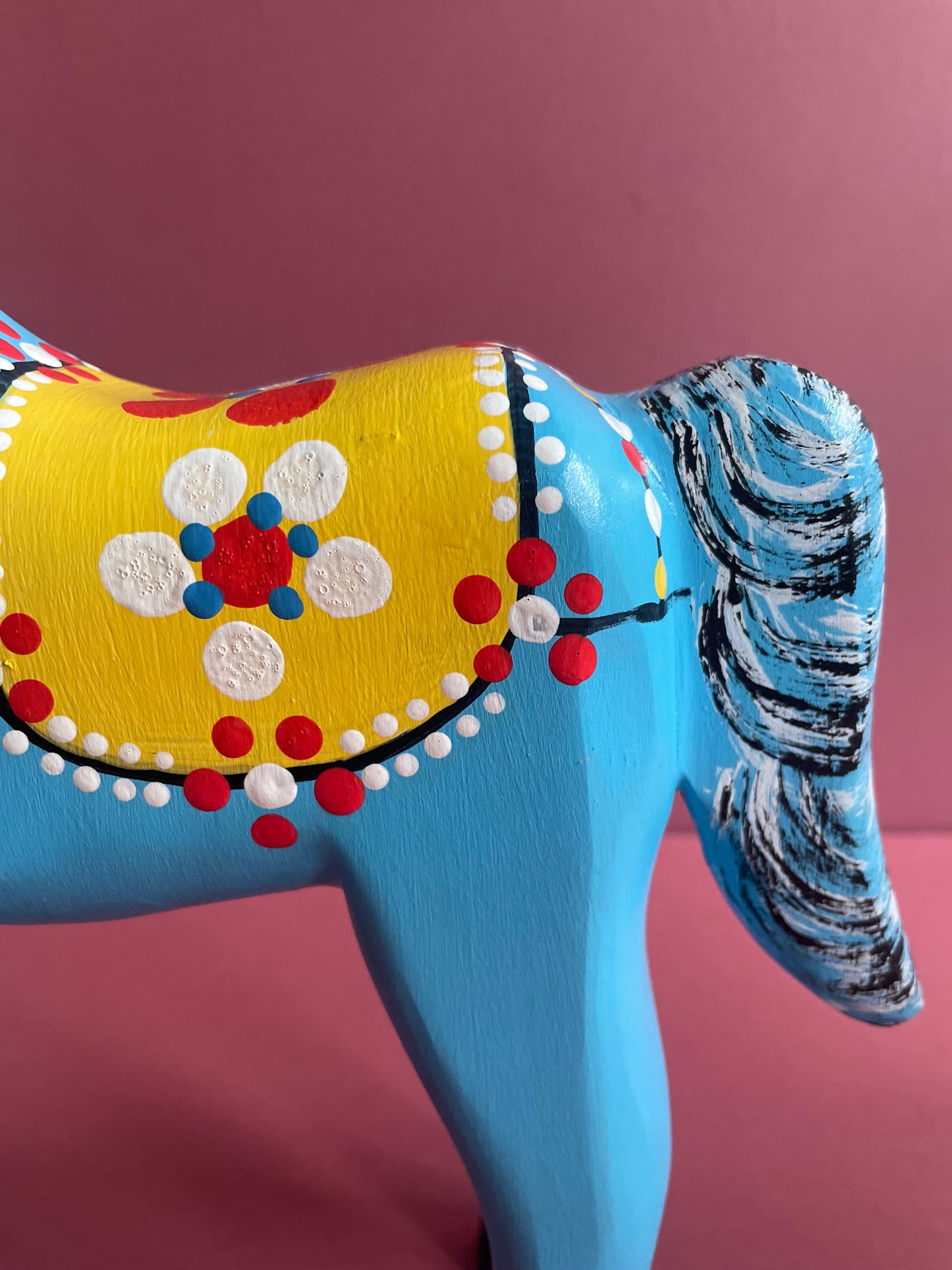 Hand Painted Large Horse by Wiesia