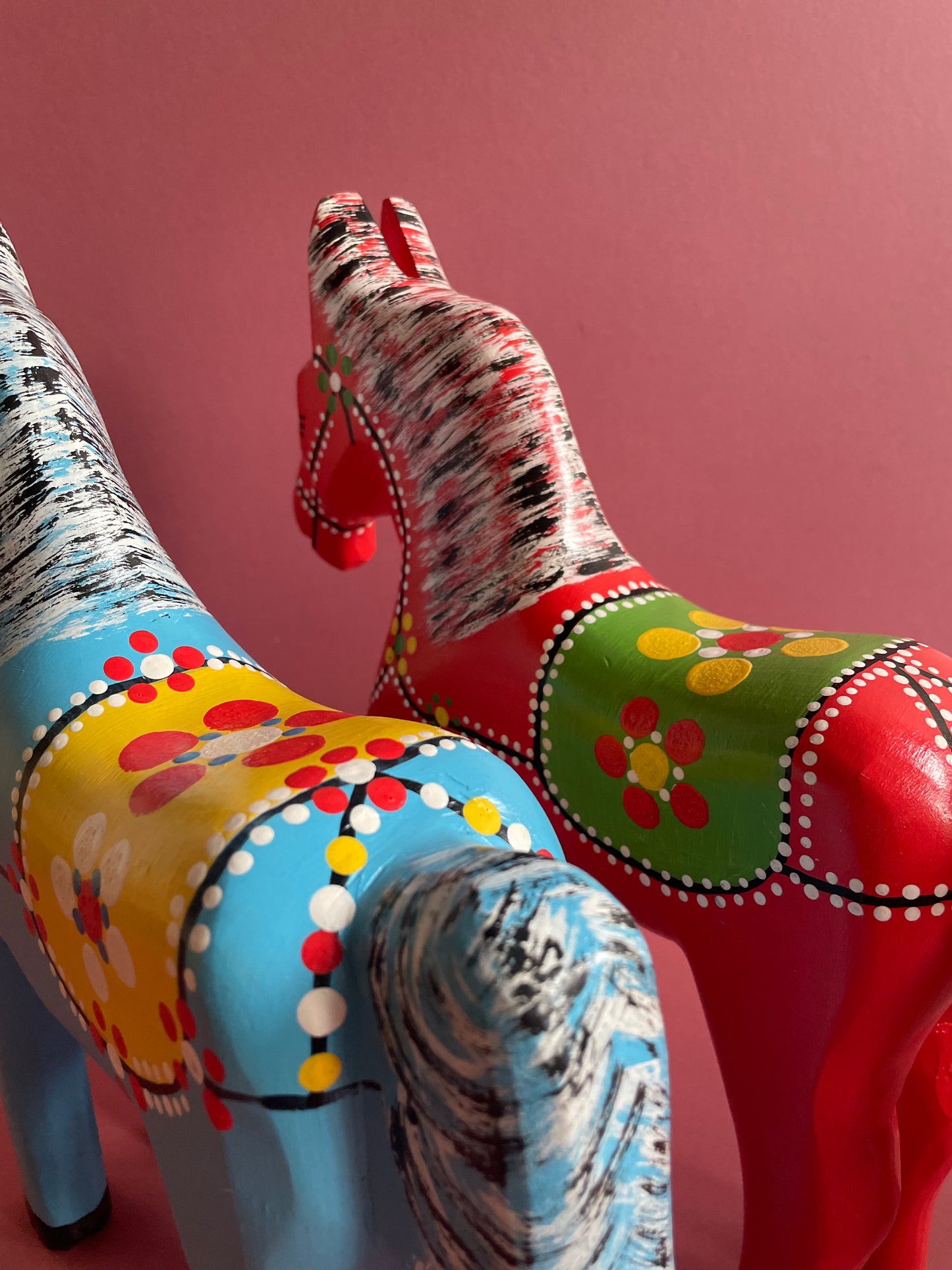 Hand Painted Large Horse by Wiesia