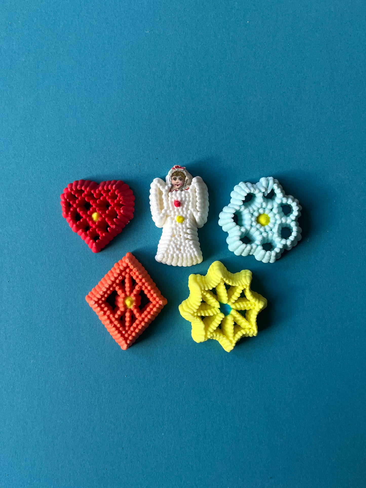 Sugar Biscuits Traditional Ornaments set of 5