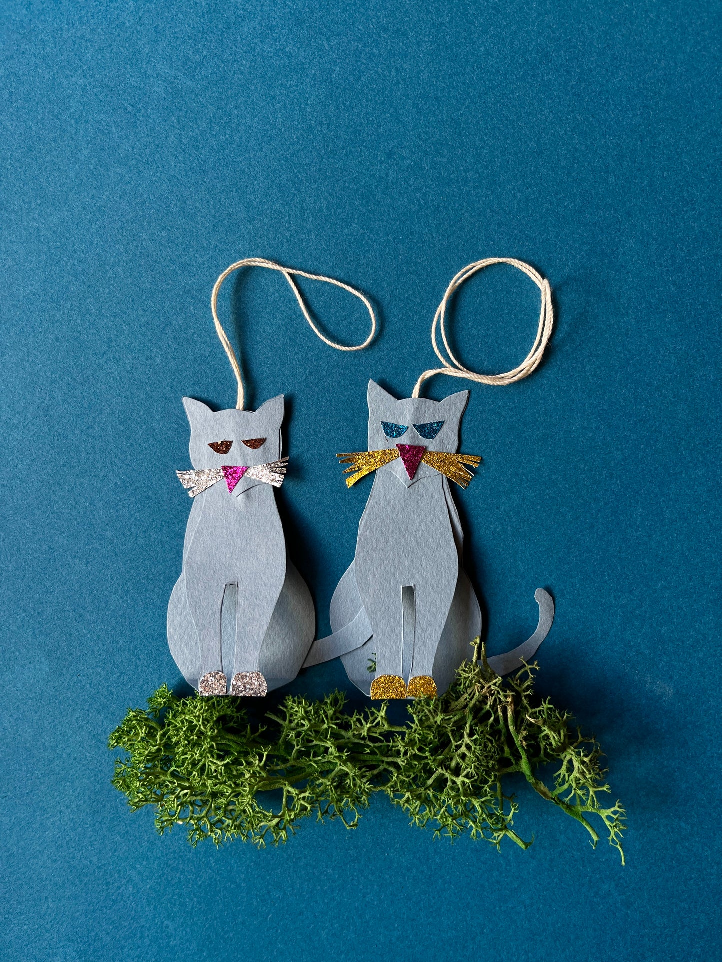 Paper Cat Ornament