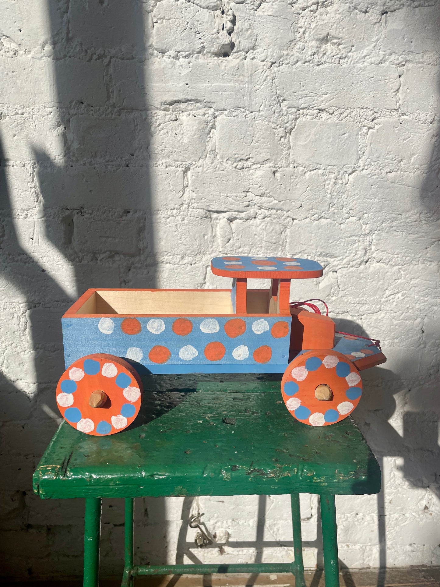 Wooden Truck in Blue by Ryszard