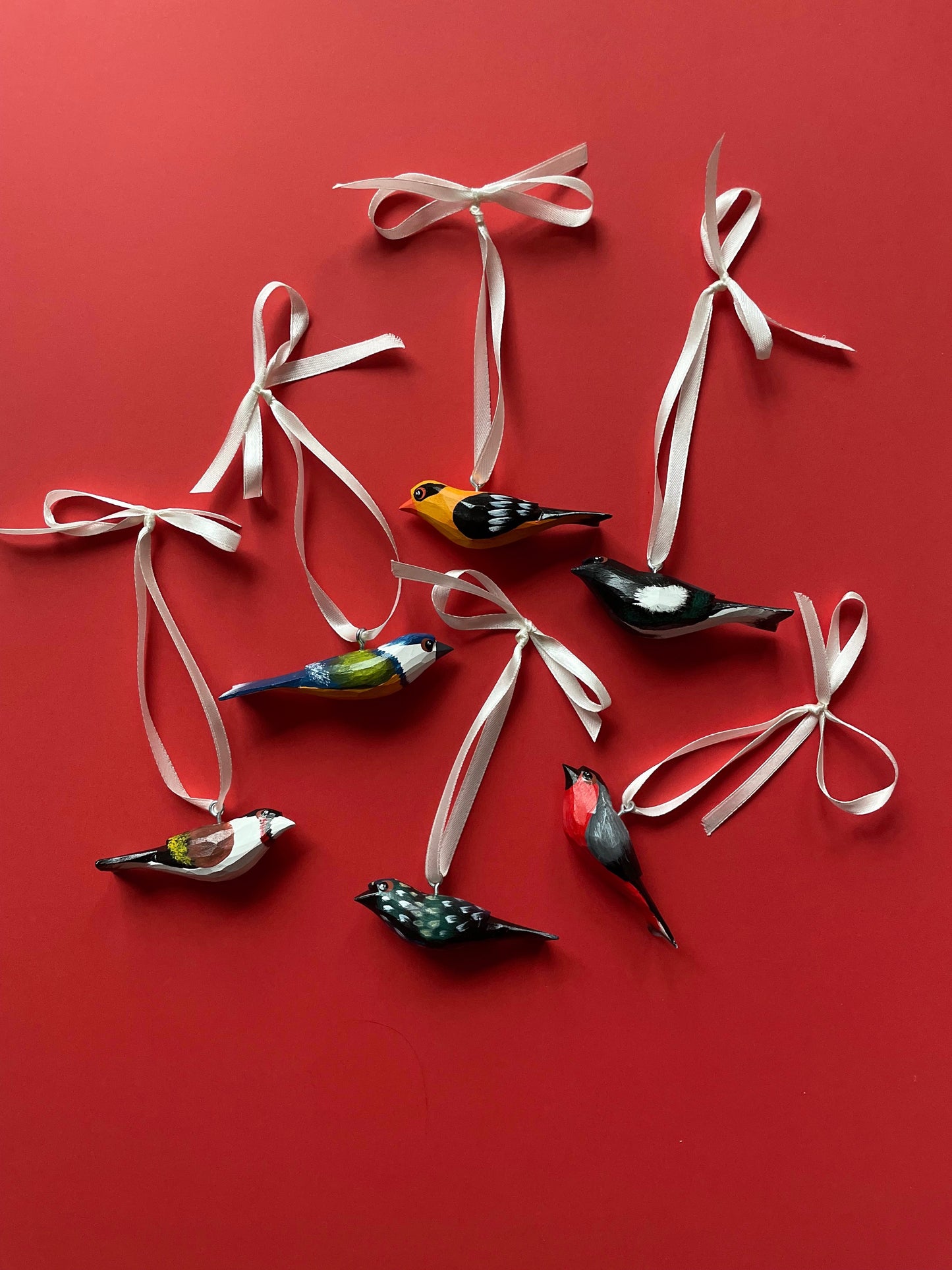 Mini Wooden Hanging Bird by Piotr