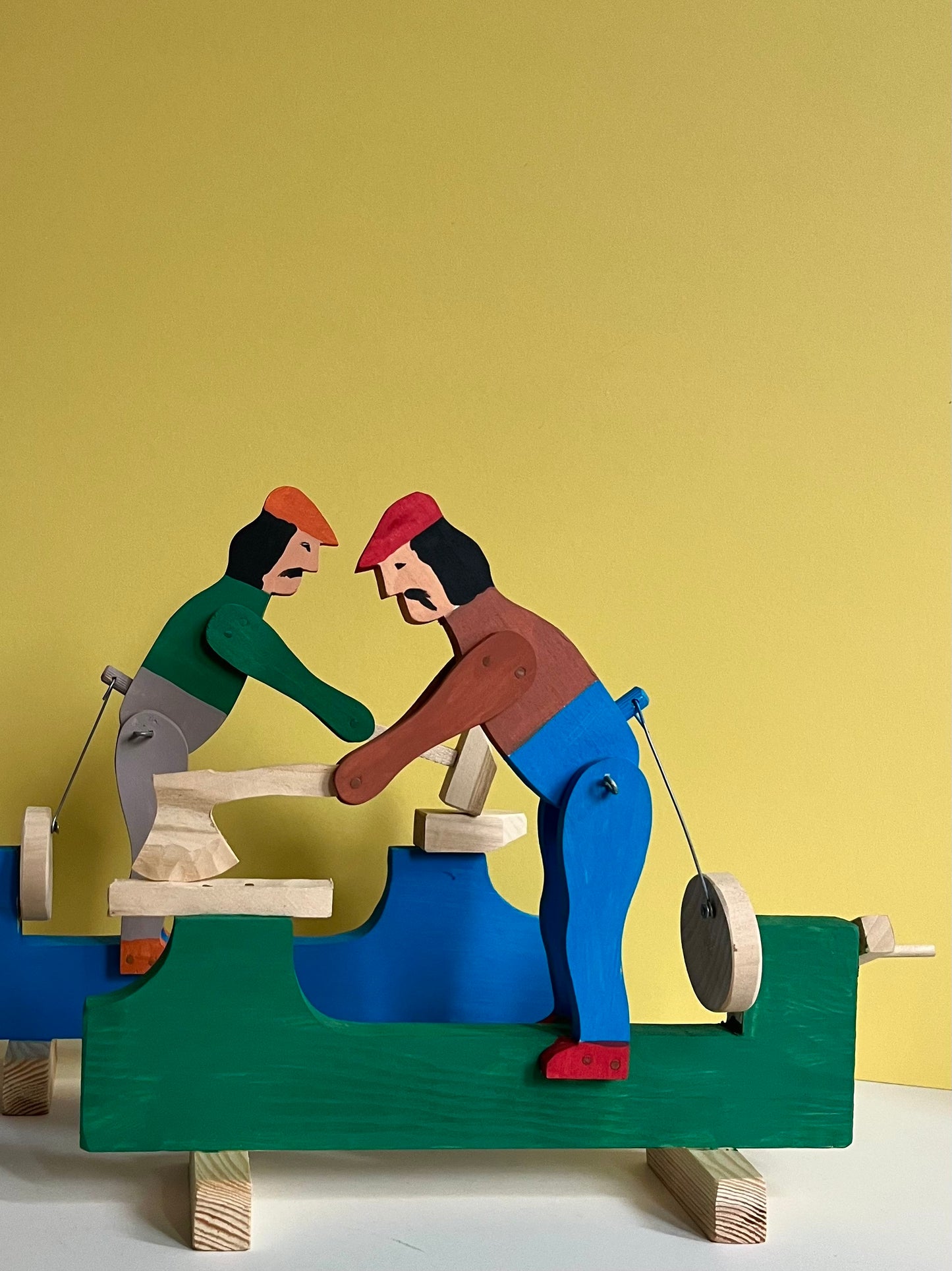 Man Chopping Wood Kinetic Wooden Toy