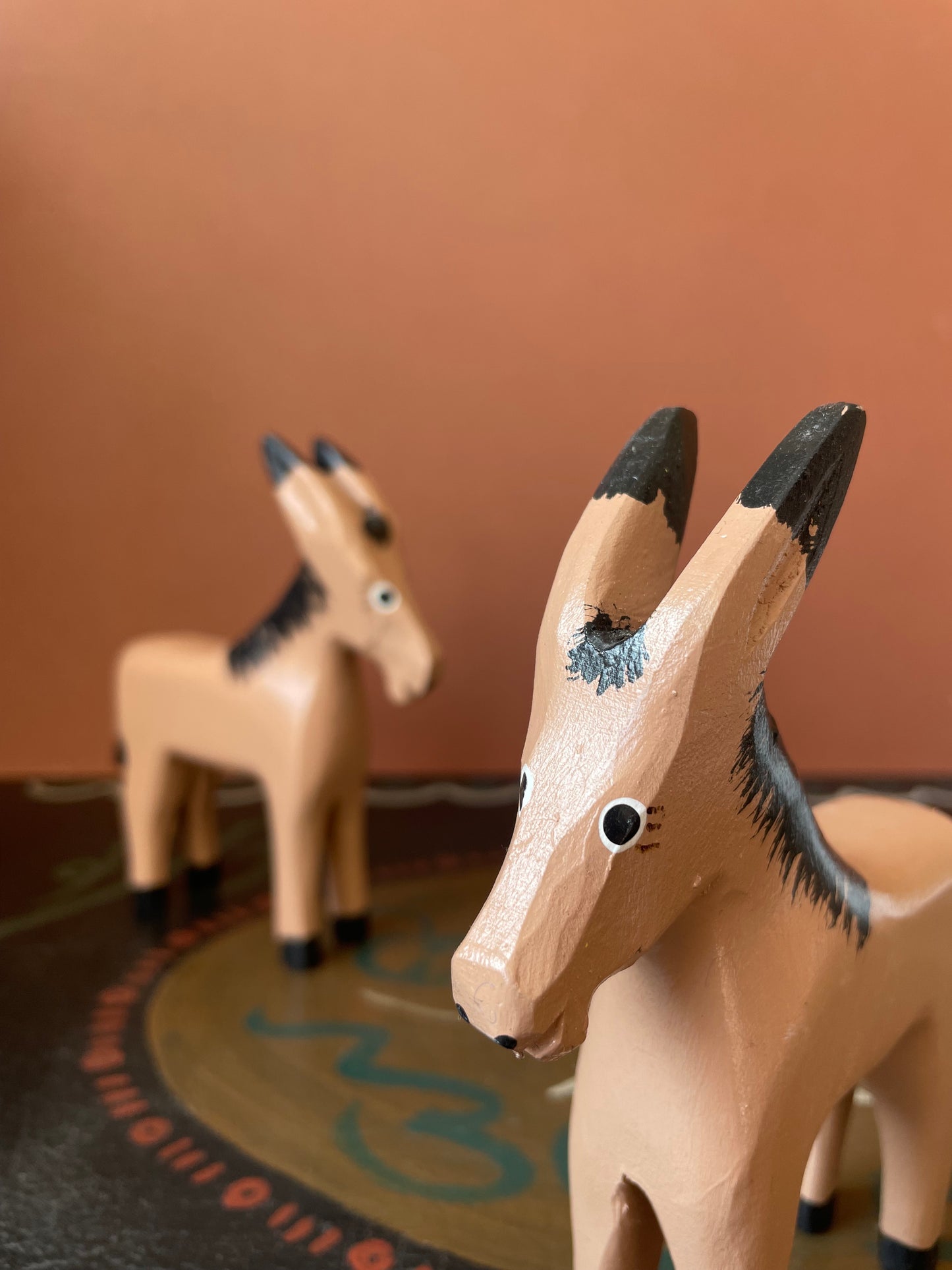 Wooden Donkey by Wiesia