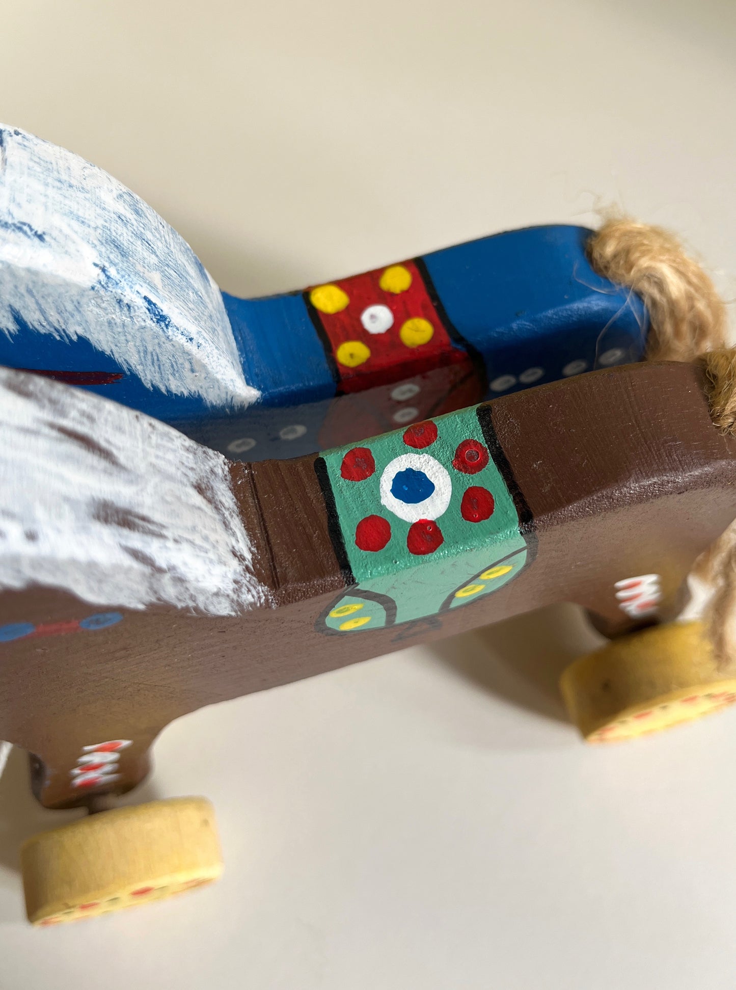Two Horses Pull Along Toy by Wlodzimierz
