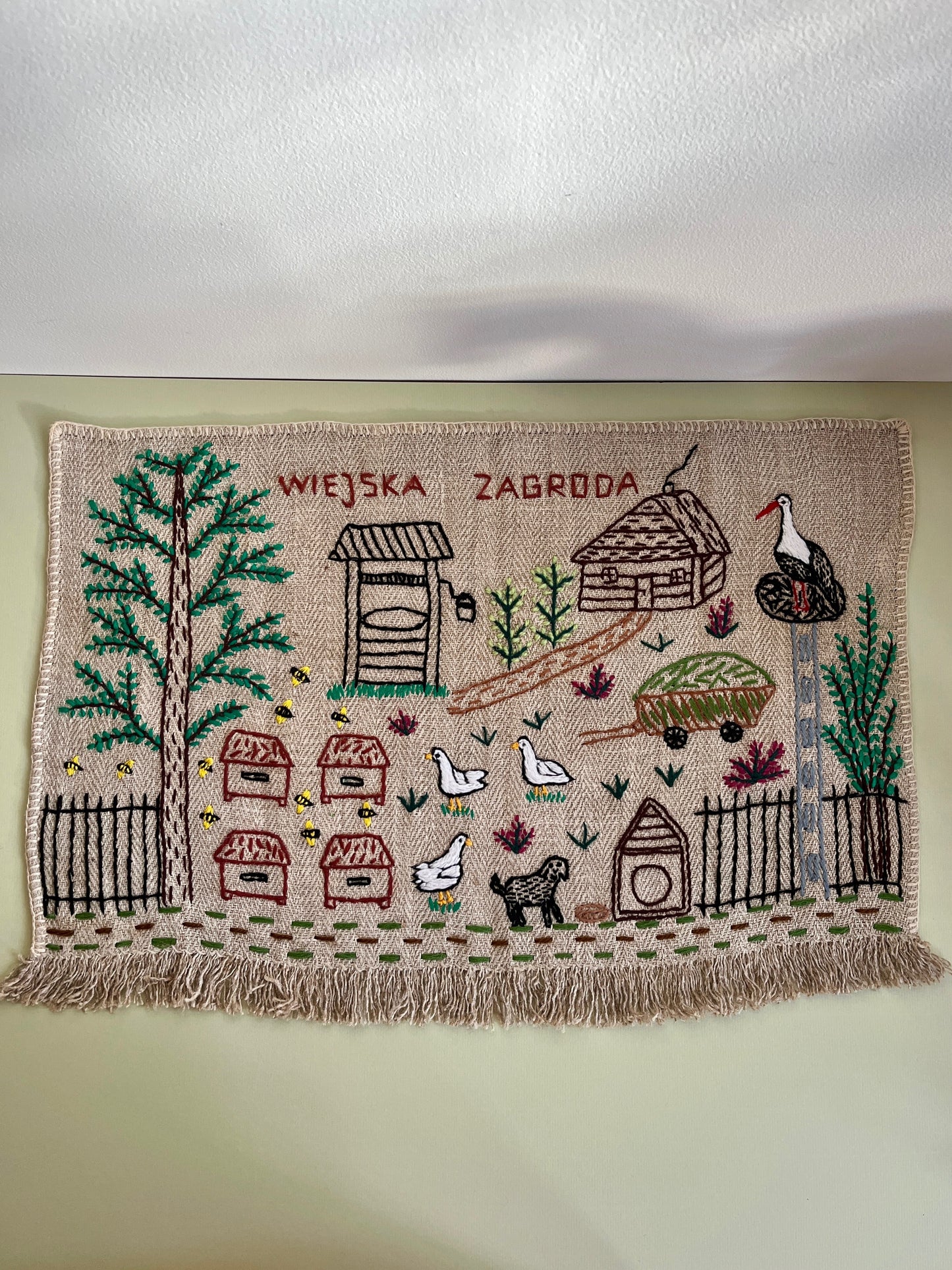 Cottage Hand Embroidered Makatka by Anna