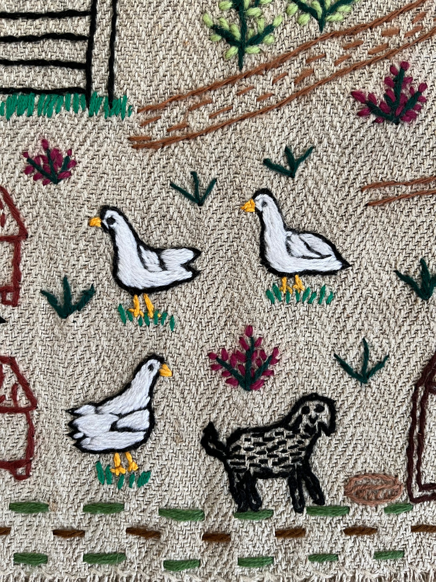 Cottage Hand Embroidered Makatka by Anna