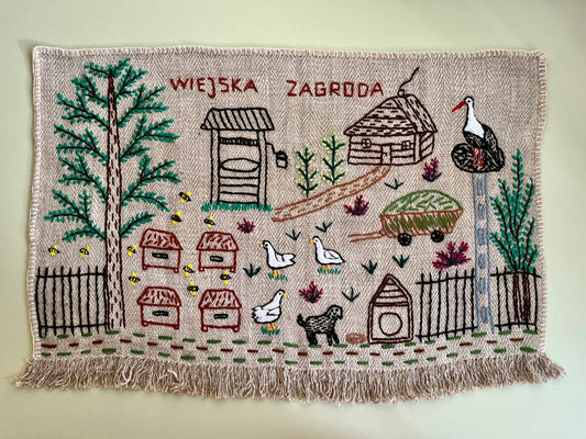 Cottage Hand Embroidered Makatka by Anna