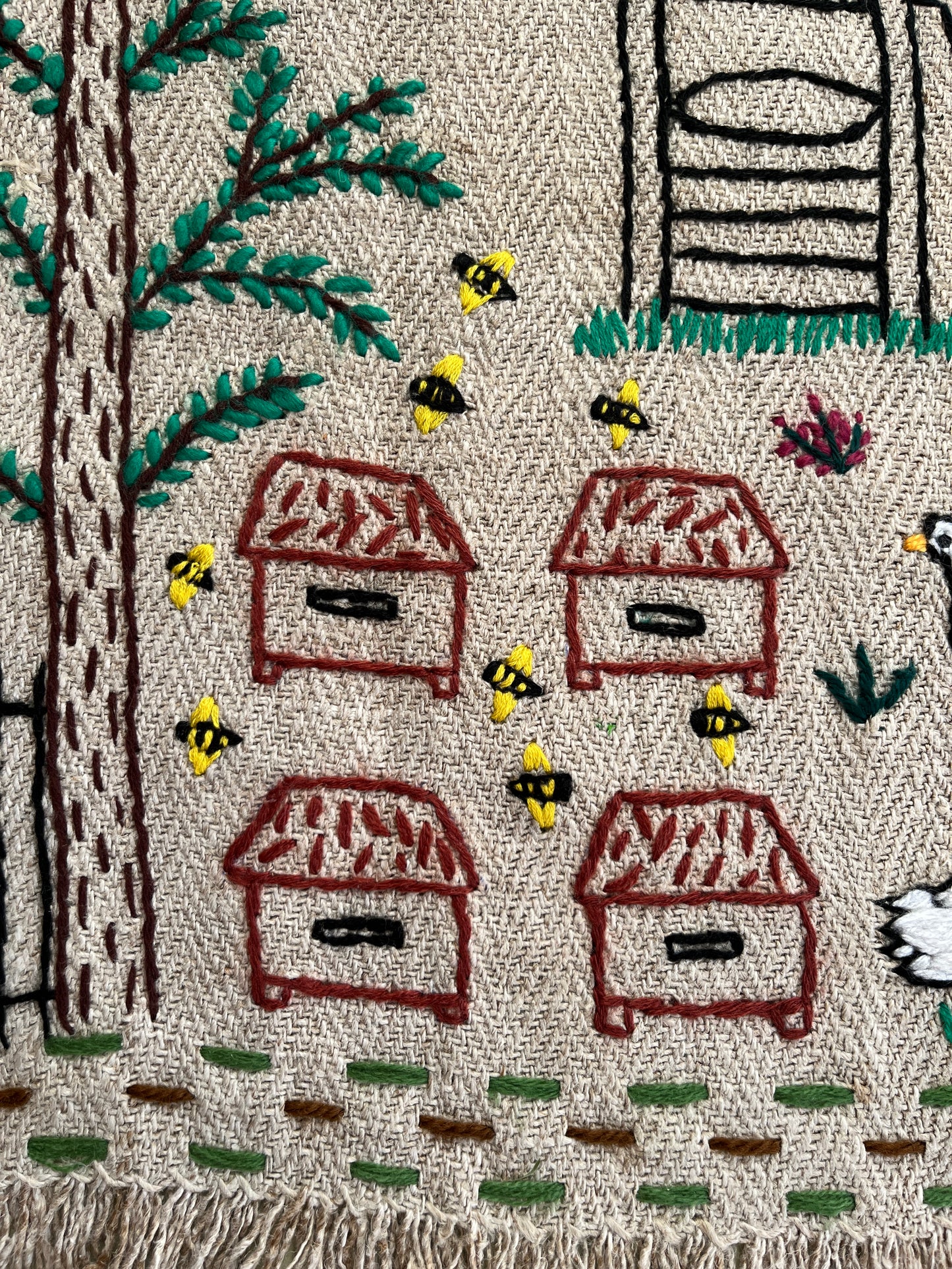 Cottage Hand Embroidered Makatka by Anna