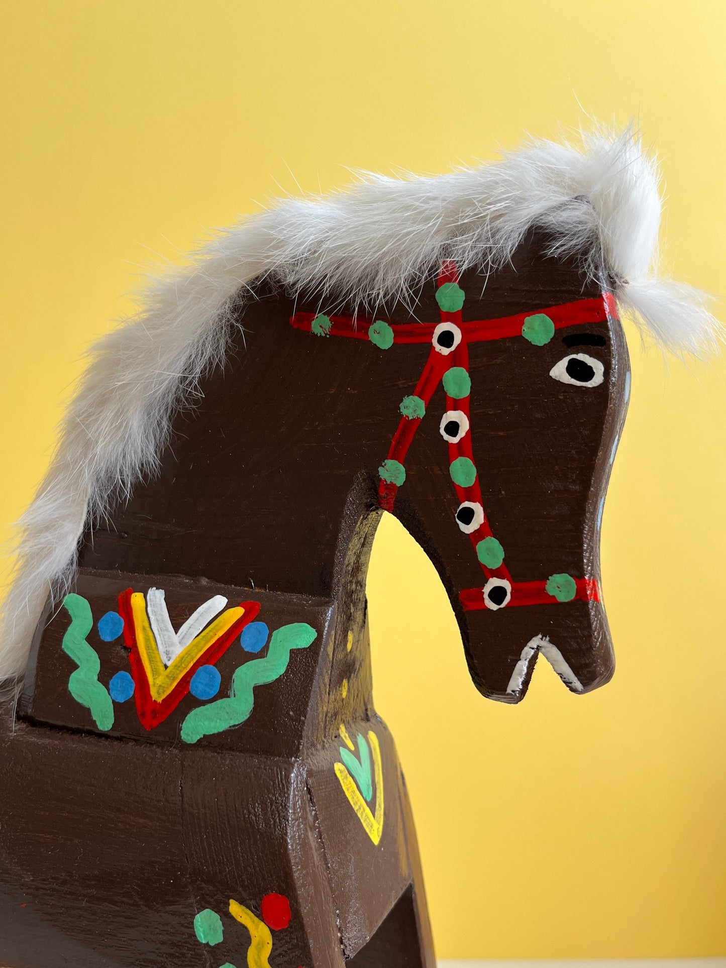 Brown Horse Pull Along Toy by Wlodzimierz