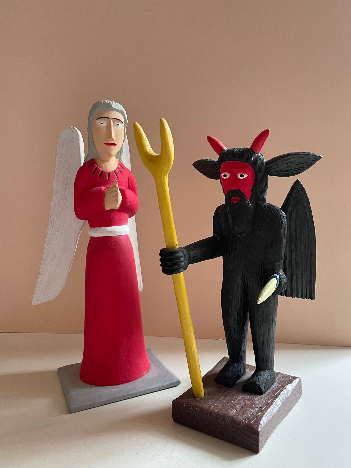 Angel in Red Sculpture Large by Zenon