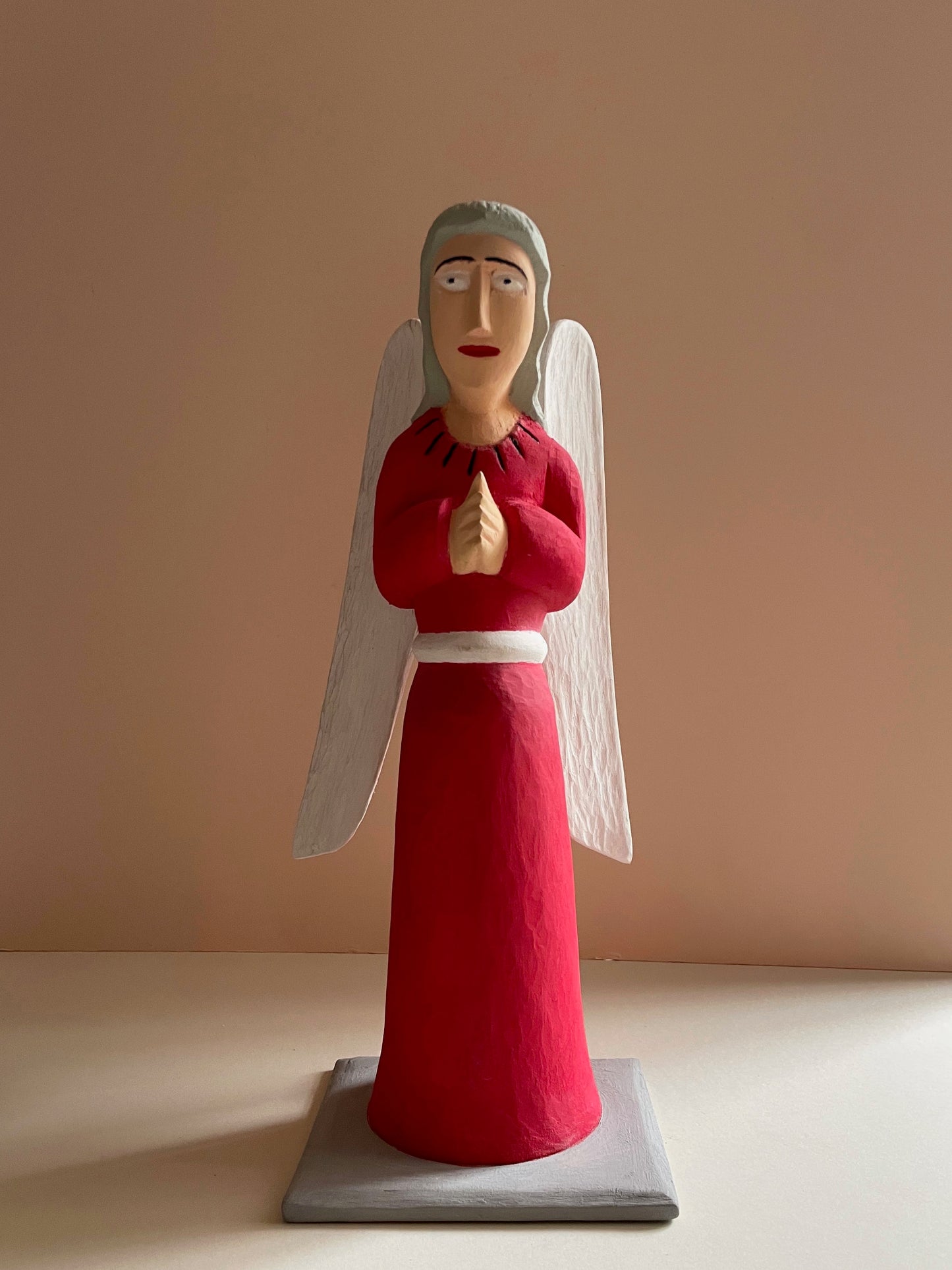 Angel in Red Sculpture Large by Zenon