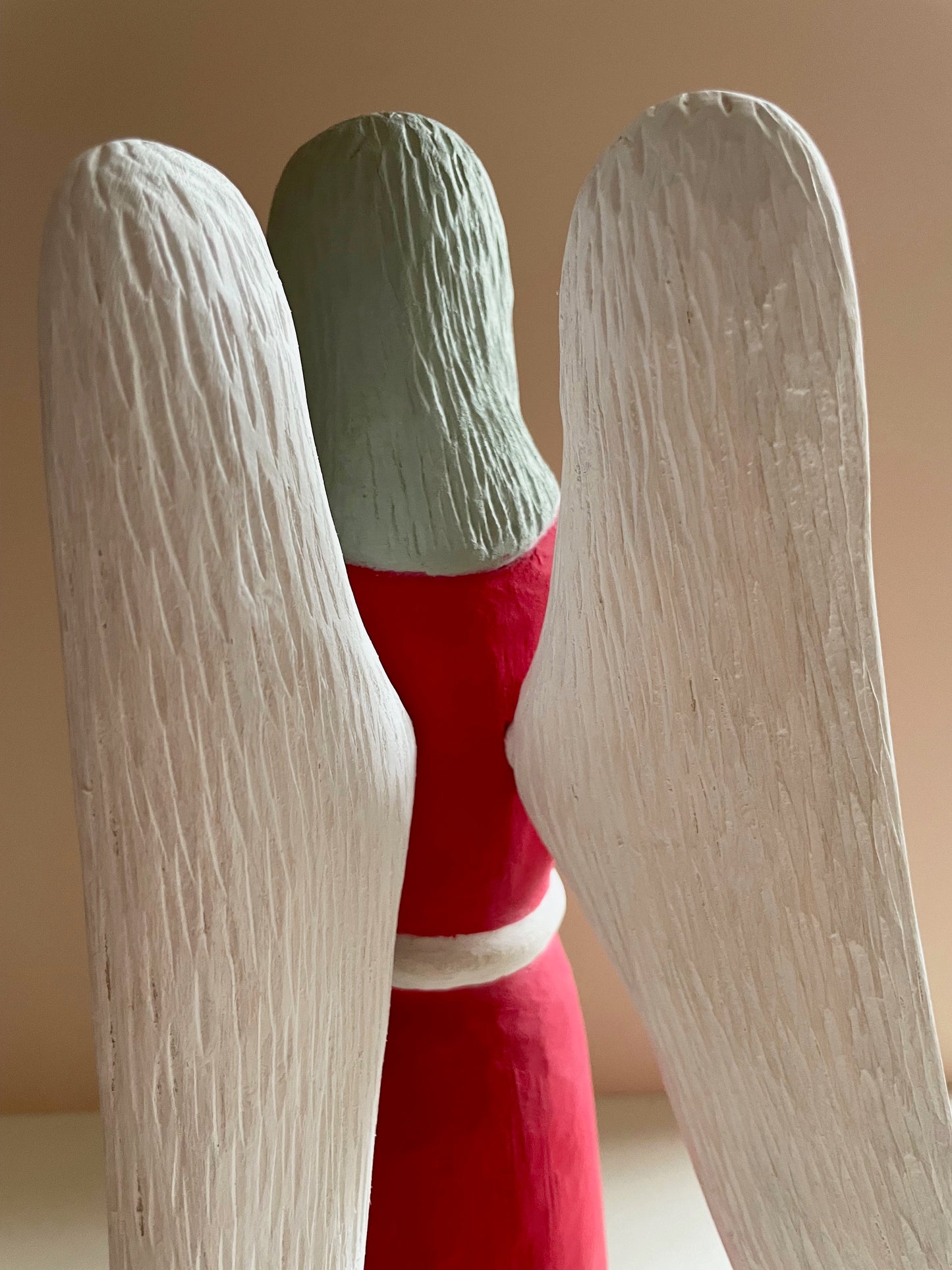 Angel in Red Sculpture Large by Zenon