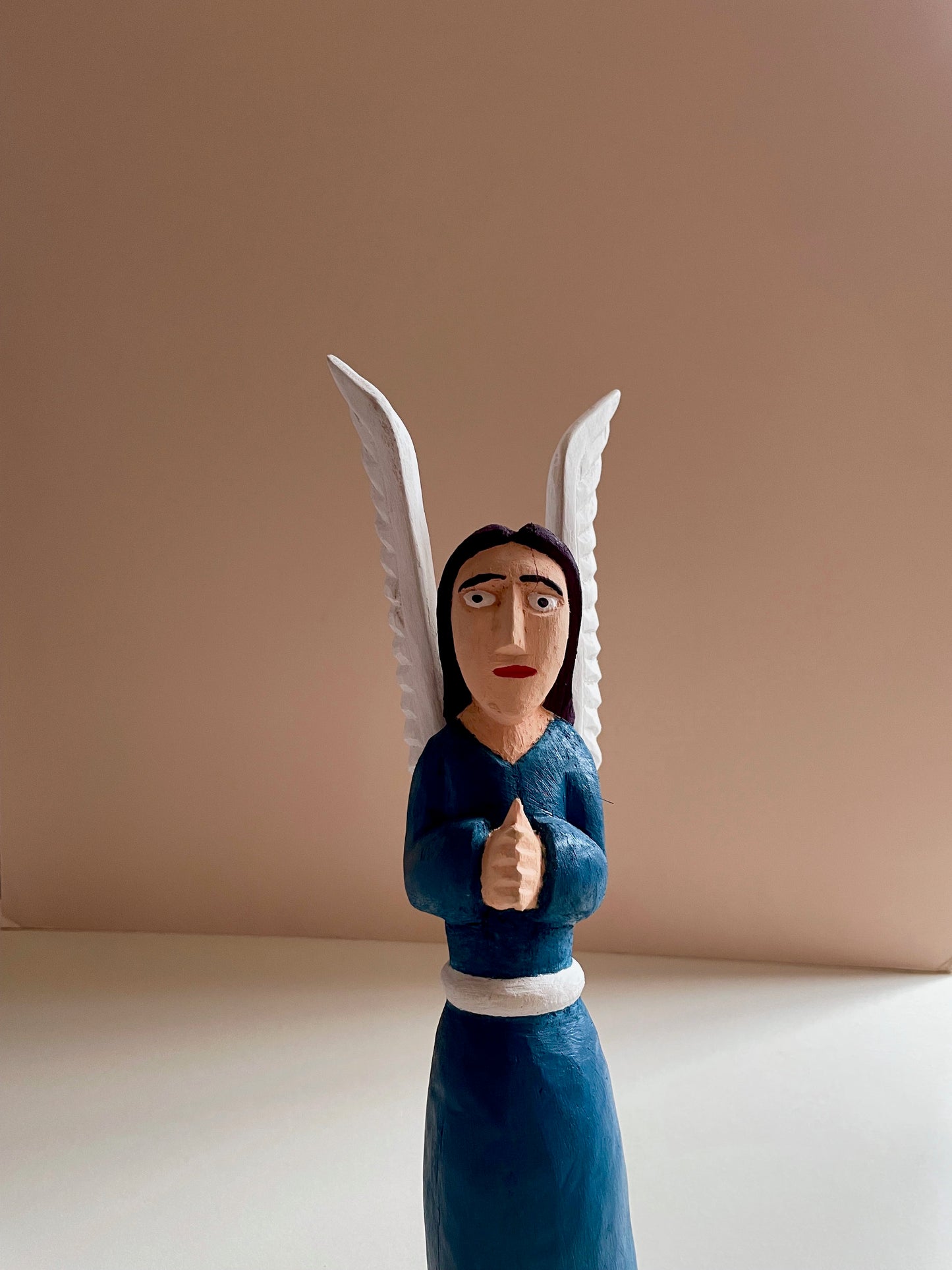 Angel in Blue Sculpture by Zenon