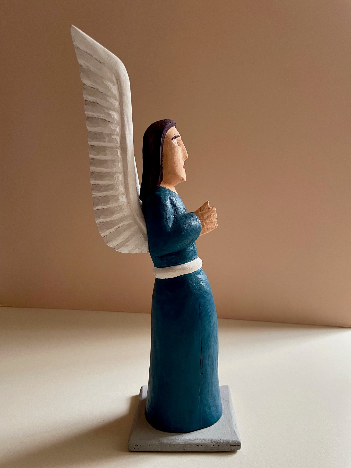 Angel in Blue Sculpture by Zenon