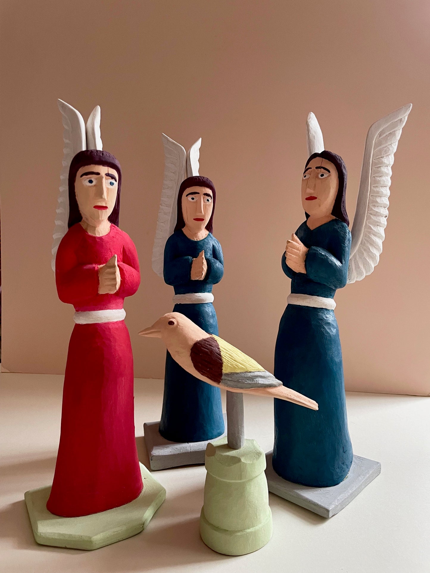 Angel in Blue Sculpture by Zenon