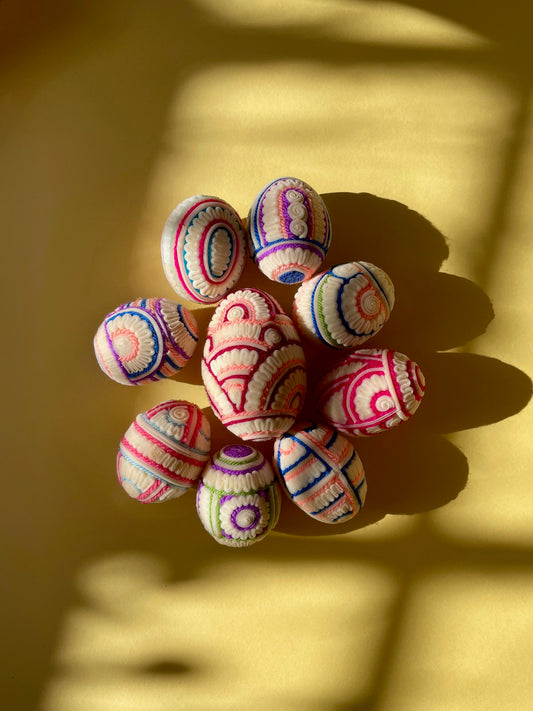 Bullrush Pisanki Easter Eggs by Michal