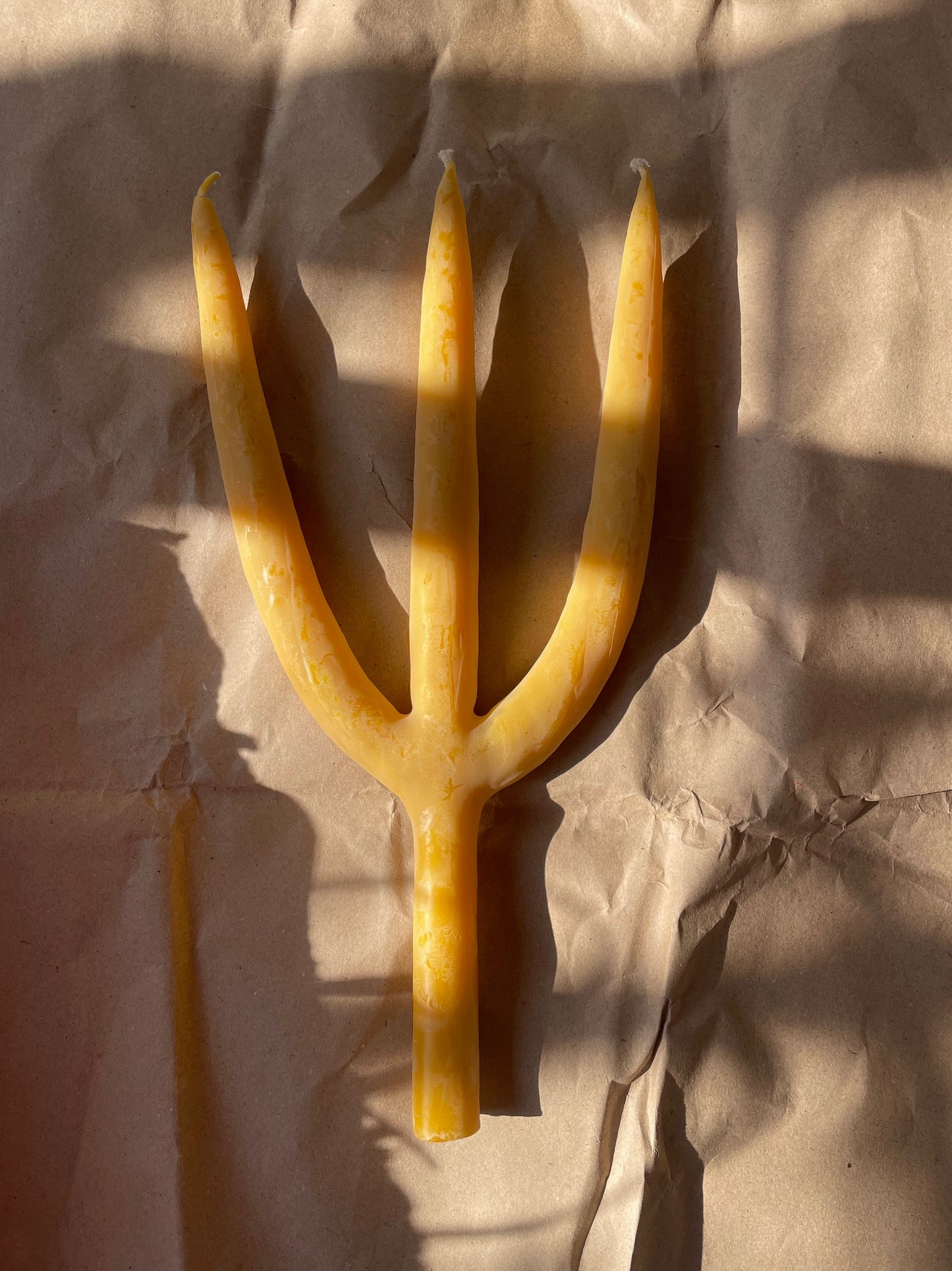 Trinity Beeswax Candle by Iryna