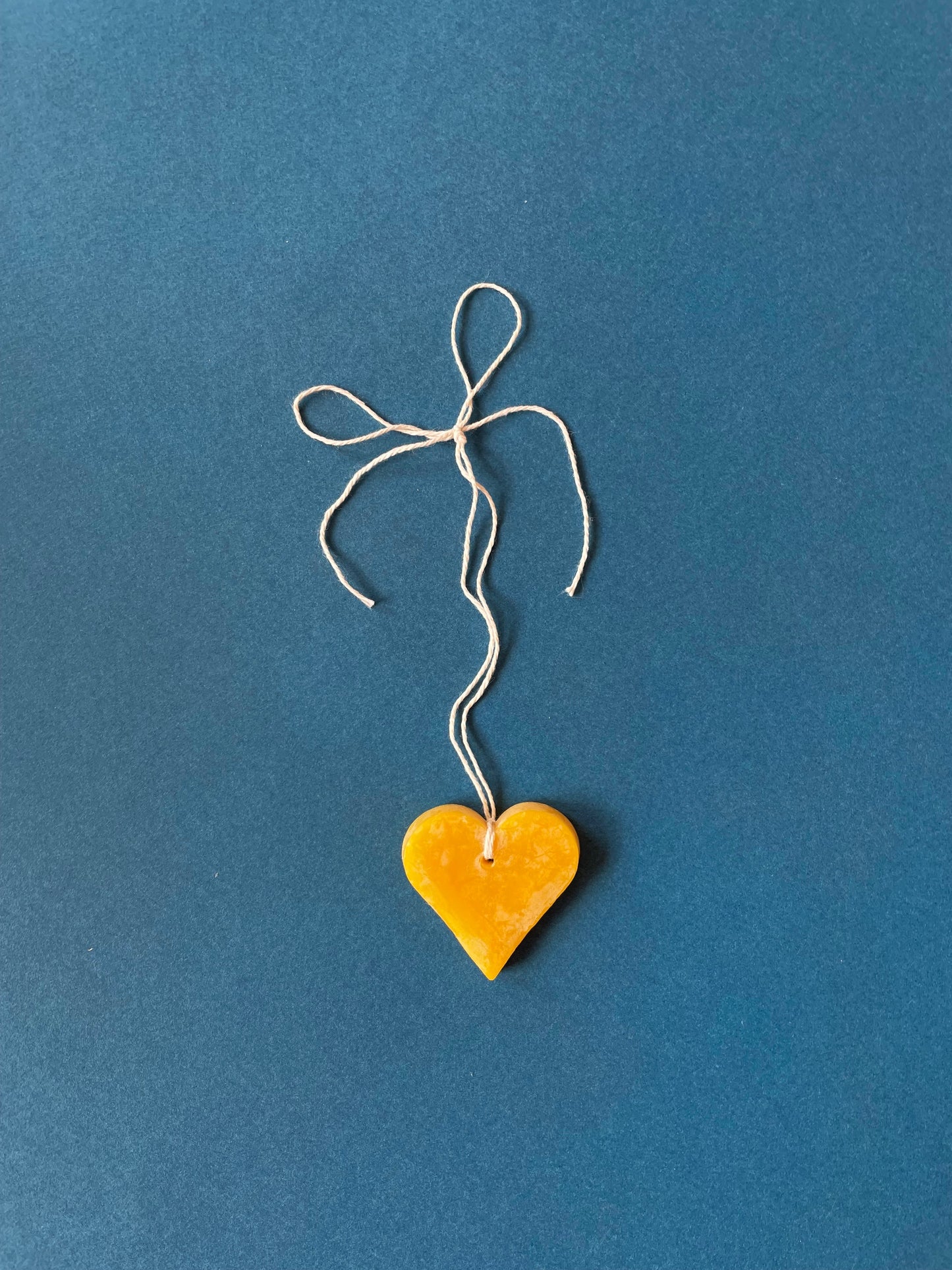 Heart Beeswax Hanging Ornament by Iryna