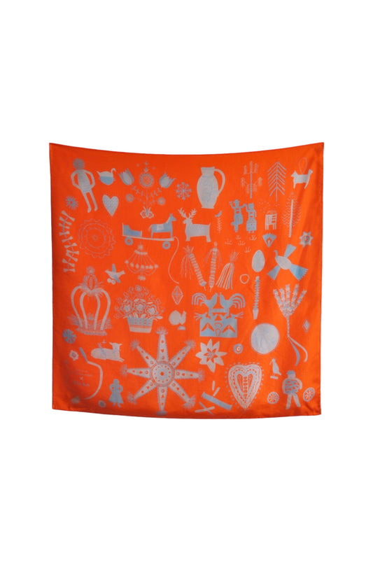 Folka Scarf in Orange by Caitlin Hinshelwood