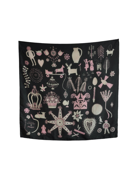 Folka Scarf in Black by Caitlin Hinshelwood