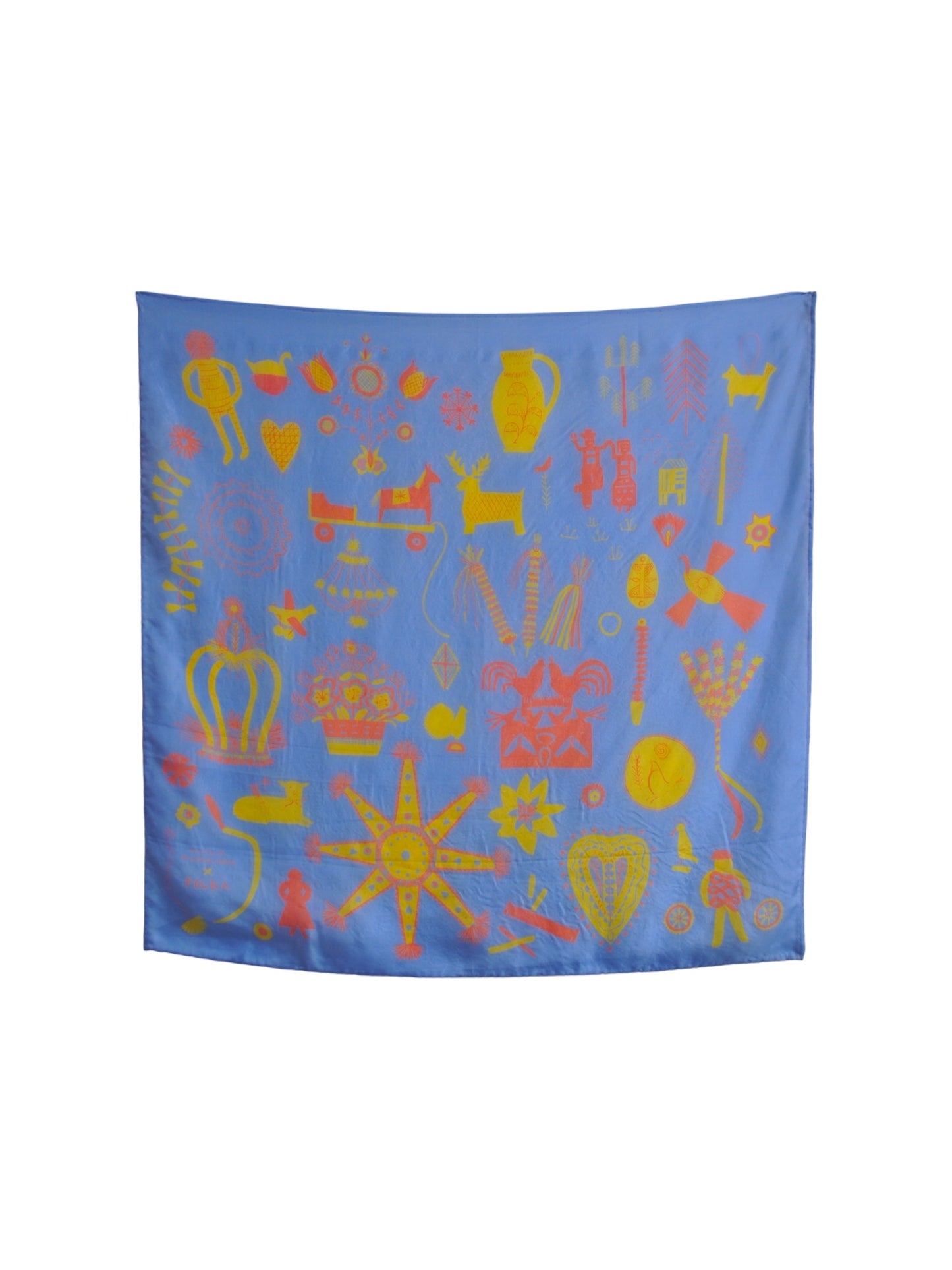 Folka Scarf in Blue by Caitlin Hinshelwood