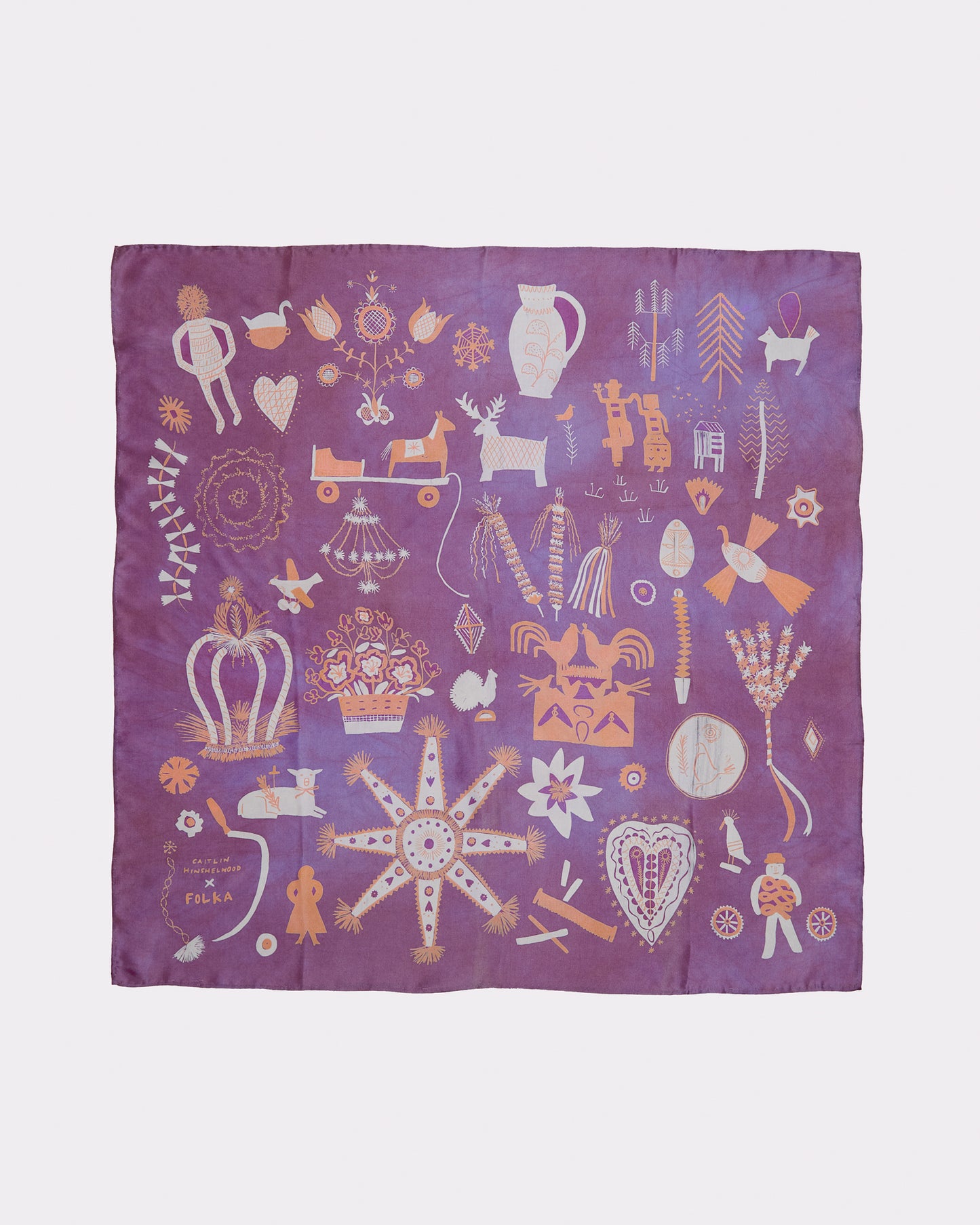 Folka Scarf in Purple by Caitlin Hinshelwood
