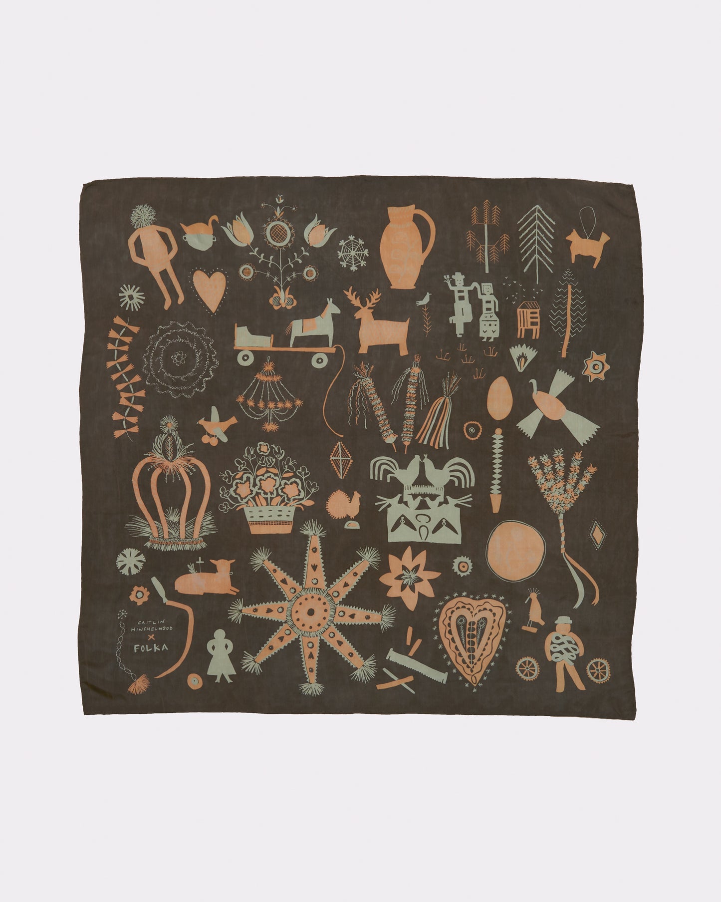 Folka Scarf in Black by Caitlin Hinshelwood