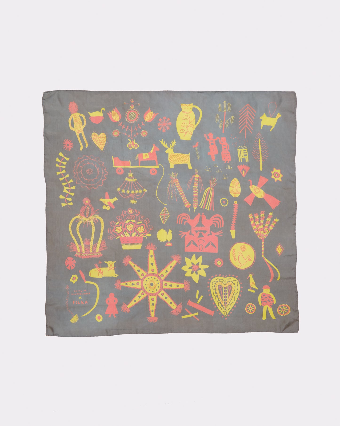 Folka Scarf in Grey by Caitlin Hinshelwood