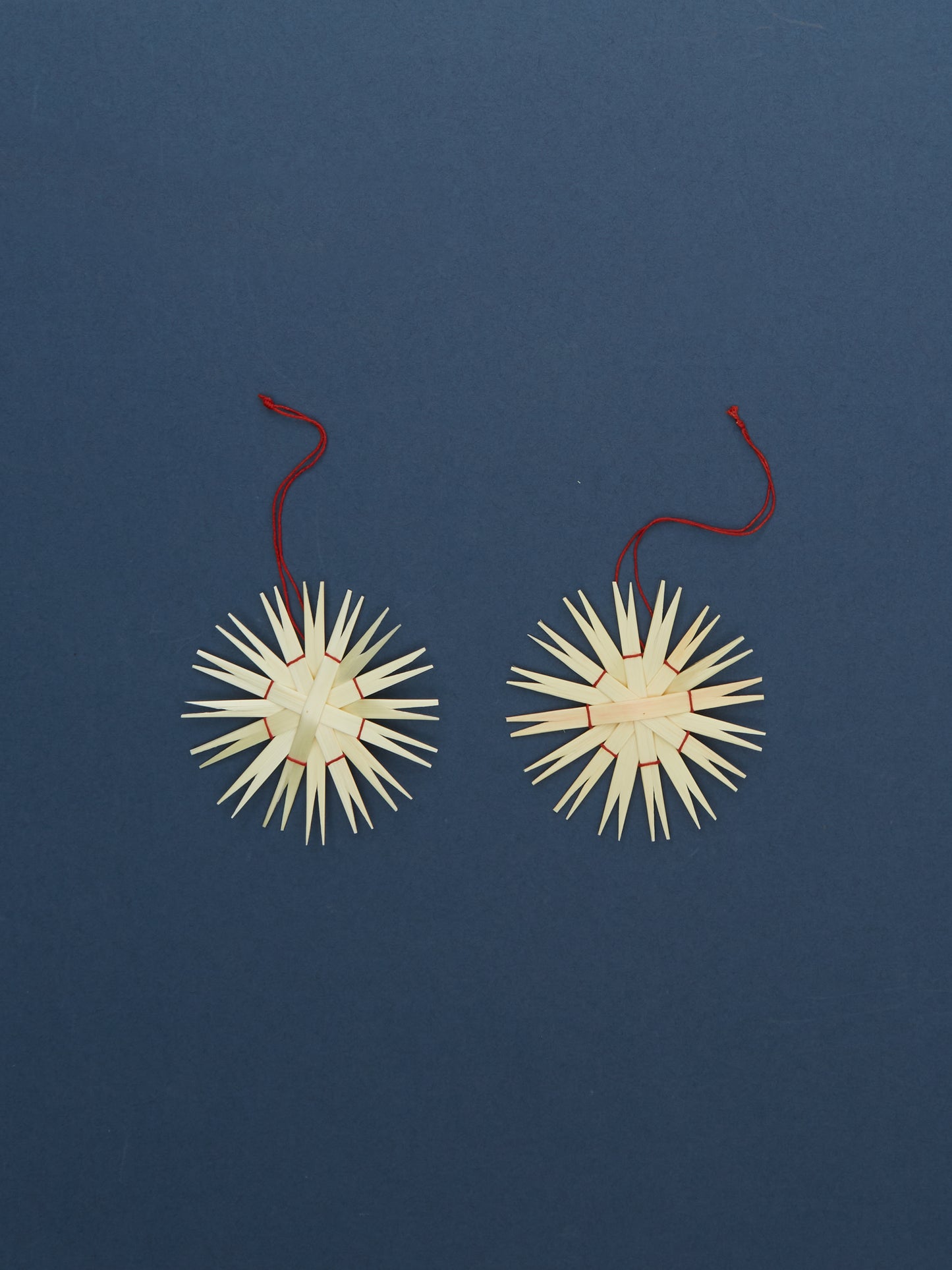 Straw Star Ornament by Wieslawa set of 5