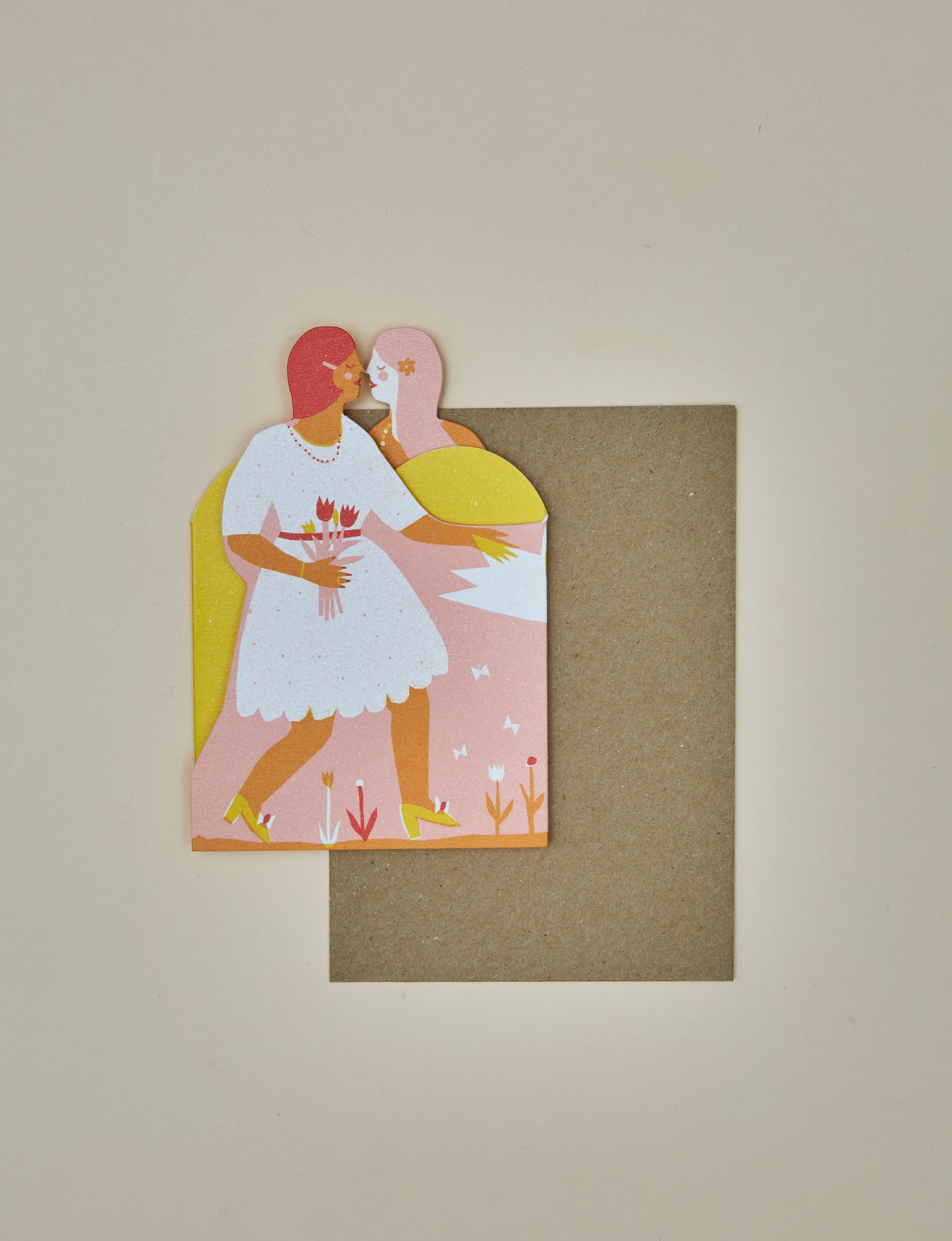 Two Women Concertina Card by Printed Peanut