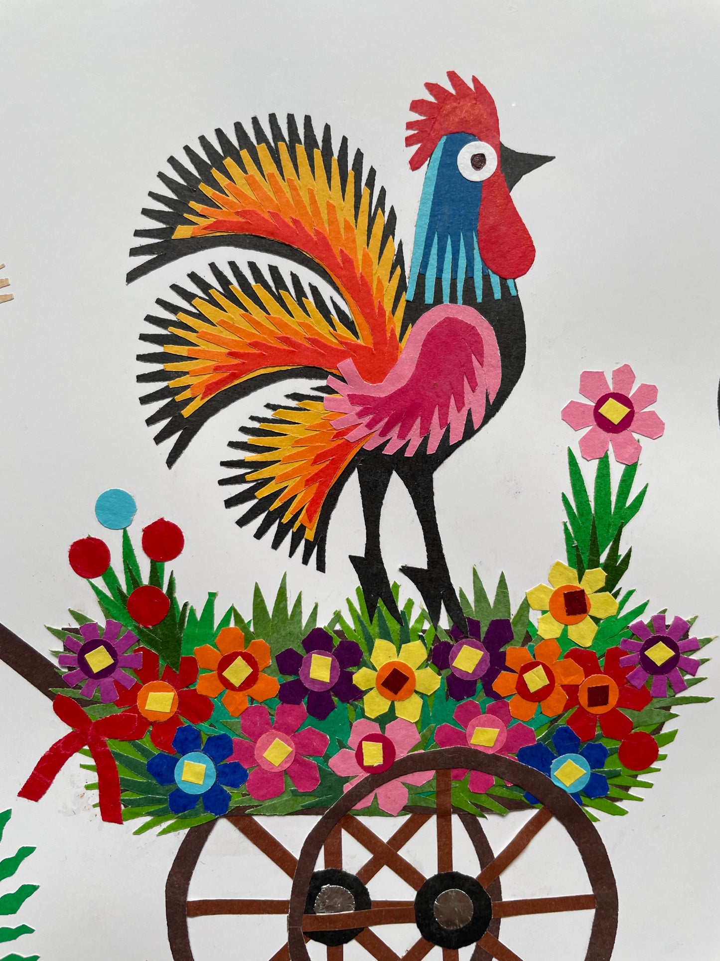 Kurek Dyngusowy / Dyngus Cockerel Papercut by Maria