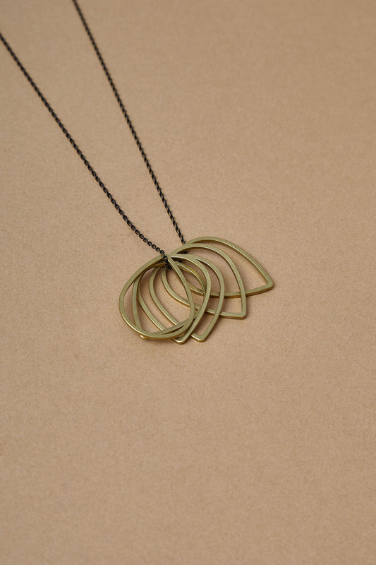 Teardrops Necklace by Brass and Bold