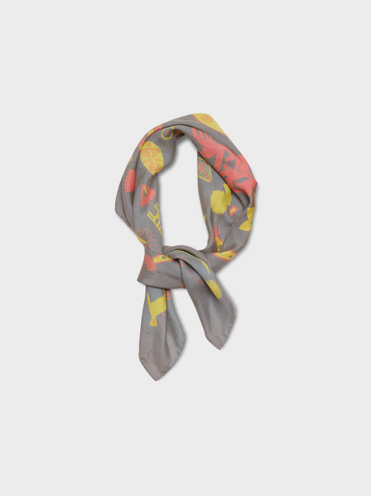 Folka Scarf in Grey by Caitlin Hinshelwood