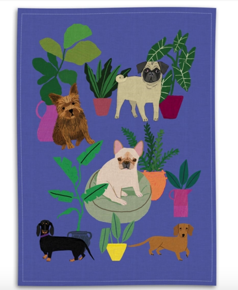 Dogs Tea Towel by Avenida Home