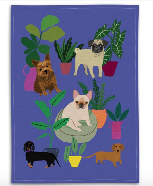Dogs Tea Towel by Avenida Home
