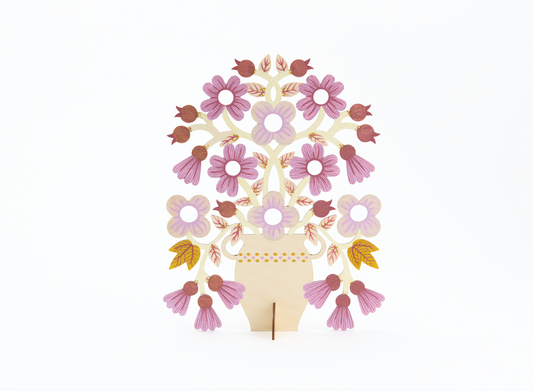 Spring Blooms Floral Tree of Life by Emma Carlow x Metio