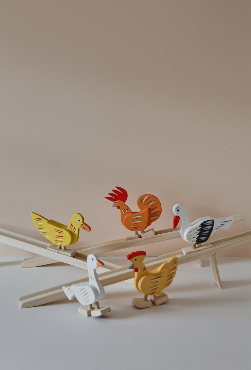 Wooden Walking Animal on Slide