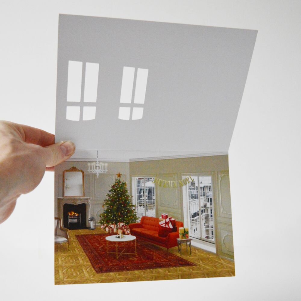 Paris Christmas Card by Nick Sellek