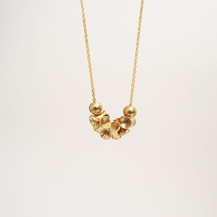 Abacus Necklace by Brass & Bold