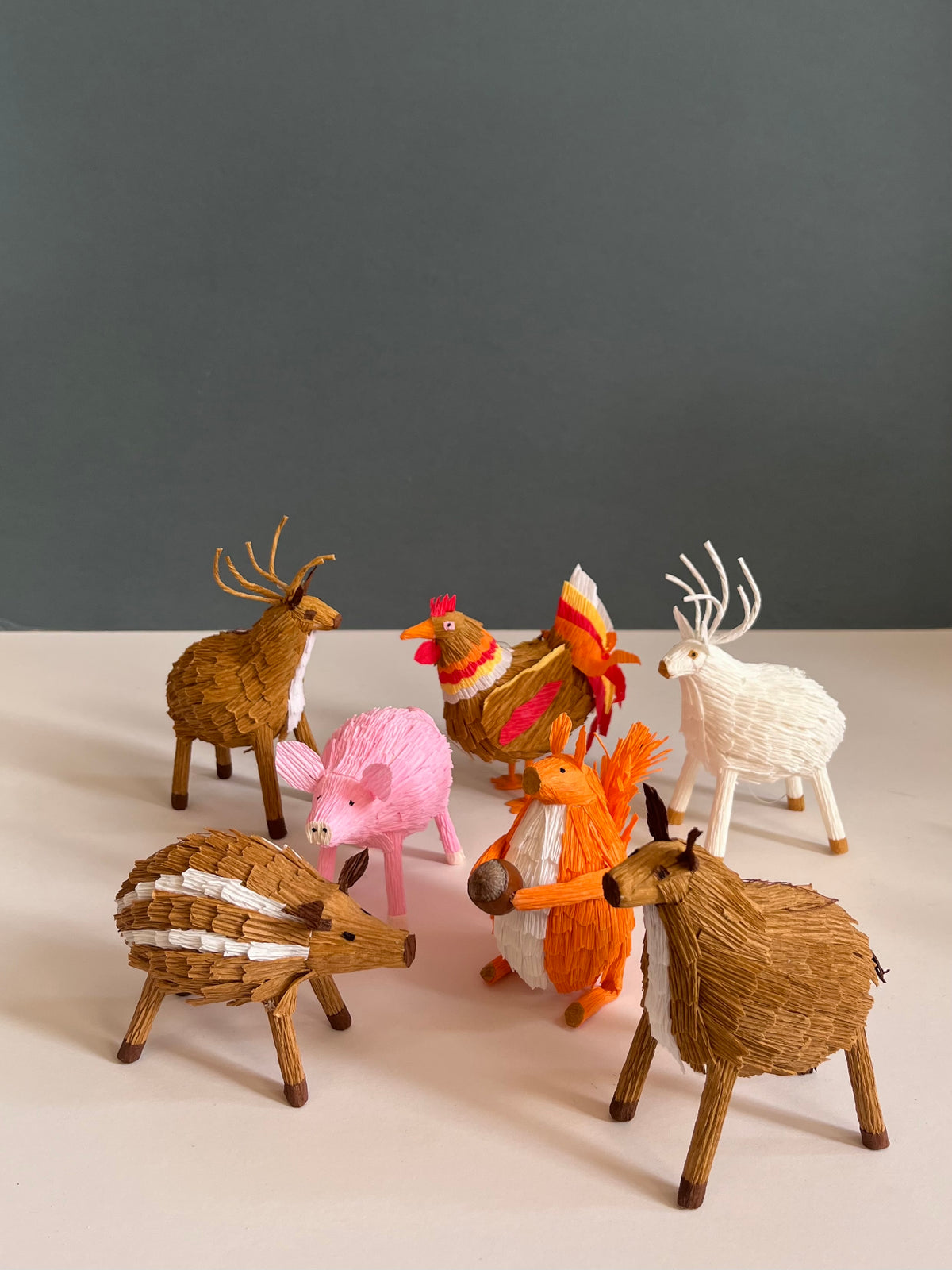 Eggshell and Paper Animal Ornament