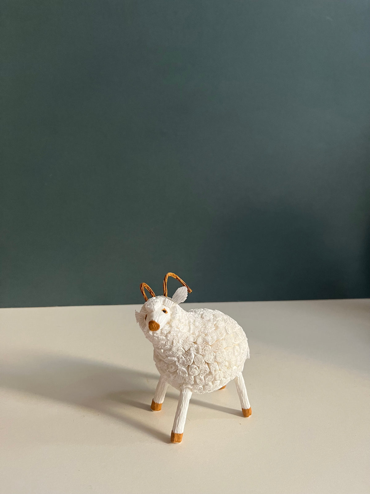 Eggshell and Paper Animal Ornament