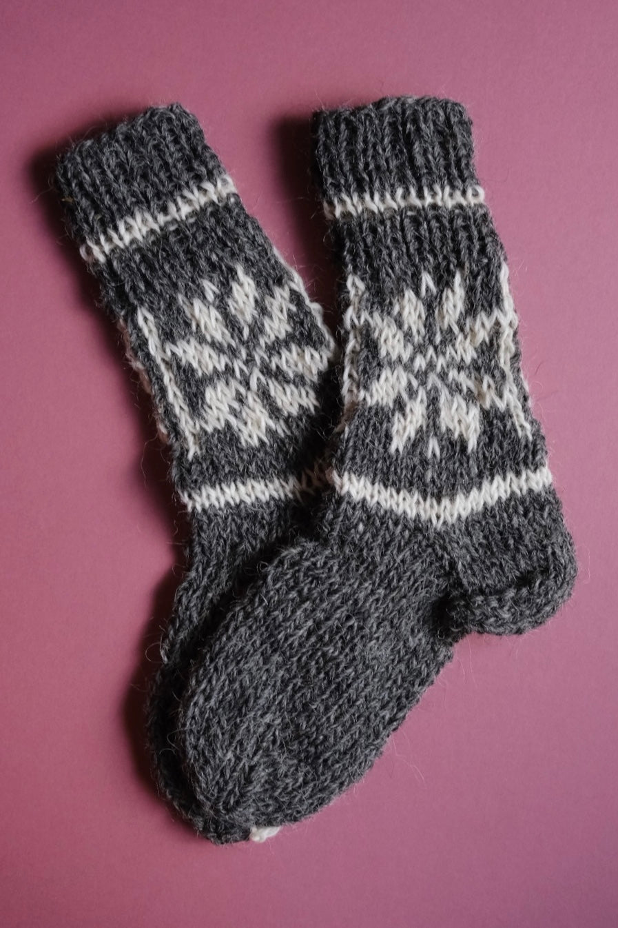Snowflake Woollen Socks
