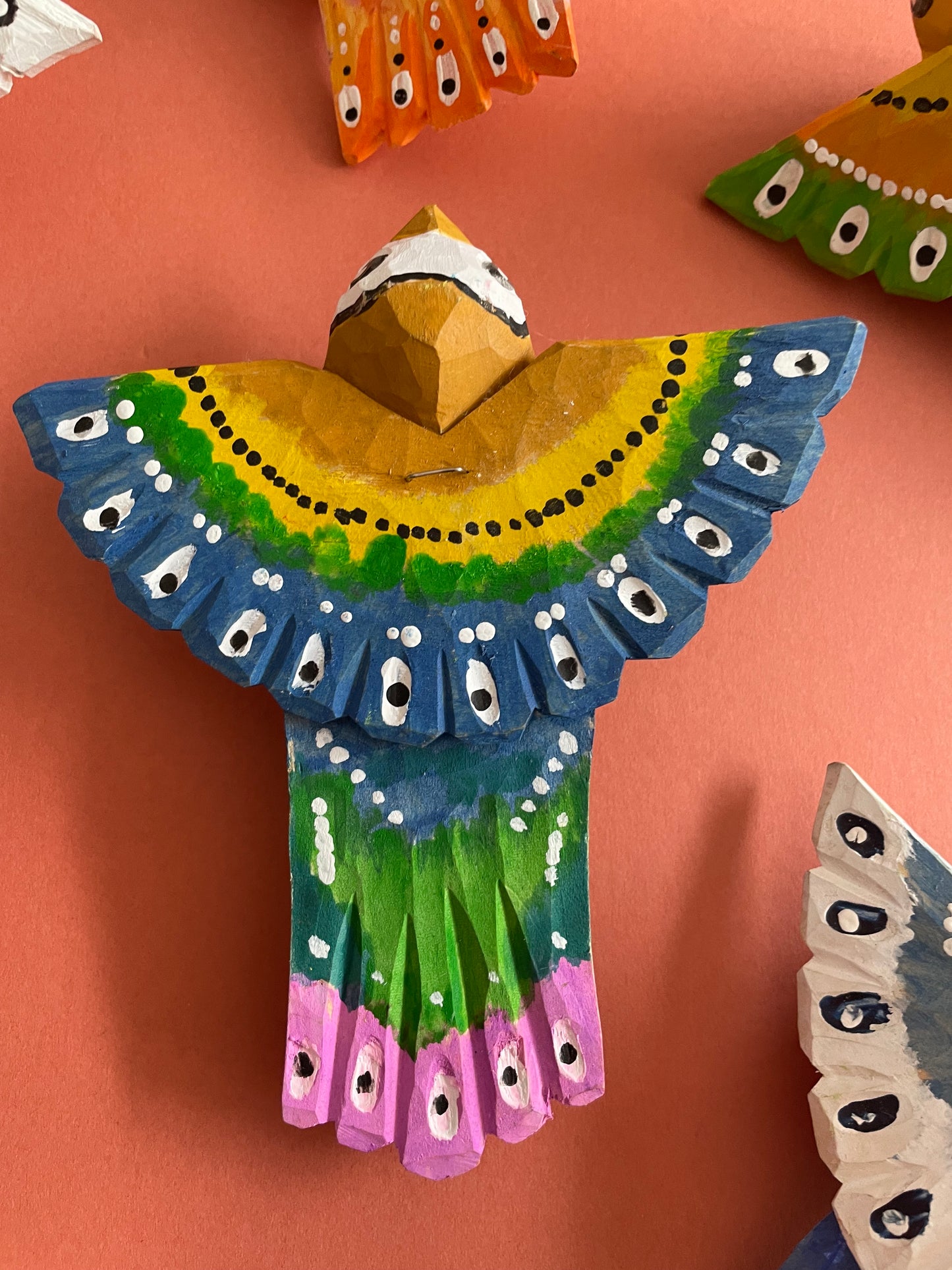 Colourful Hanging Bird