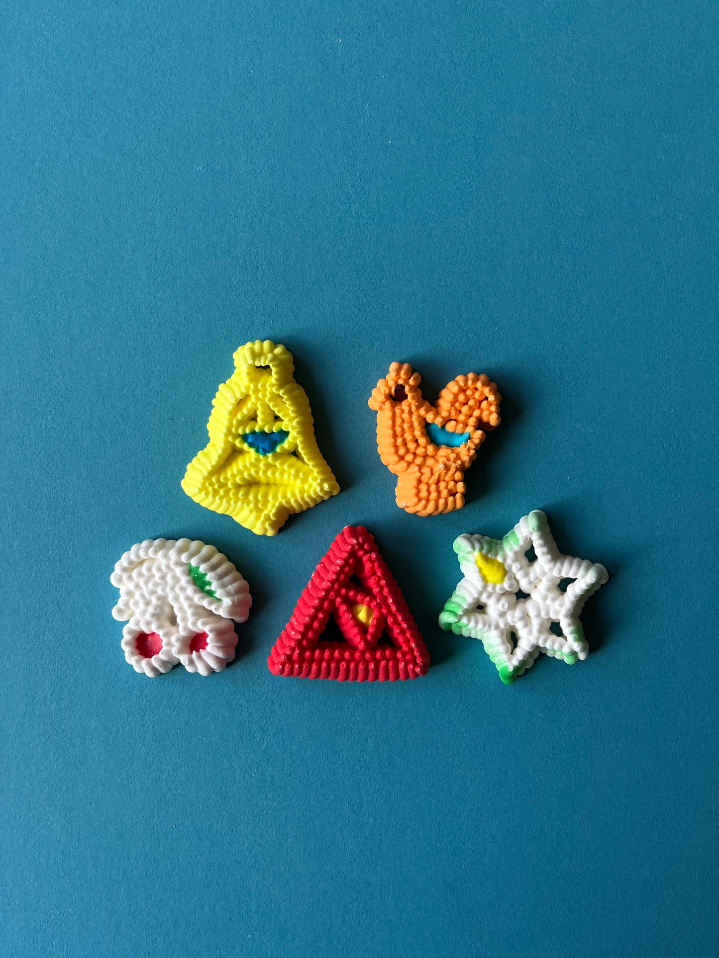Sugar Biscuits Traditional Ornaments set of 5