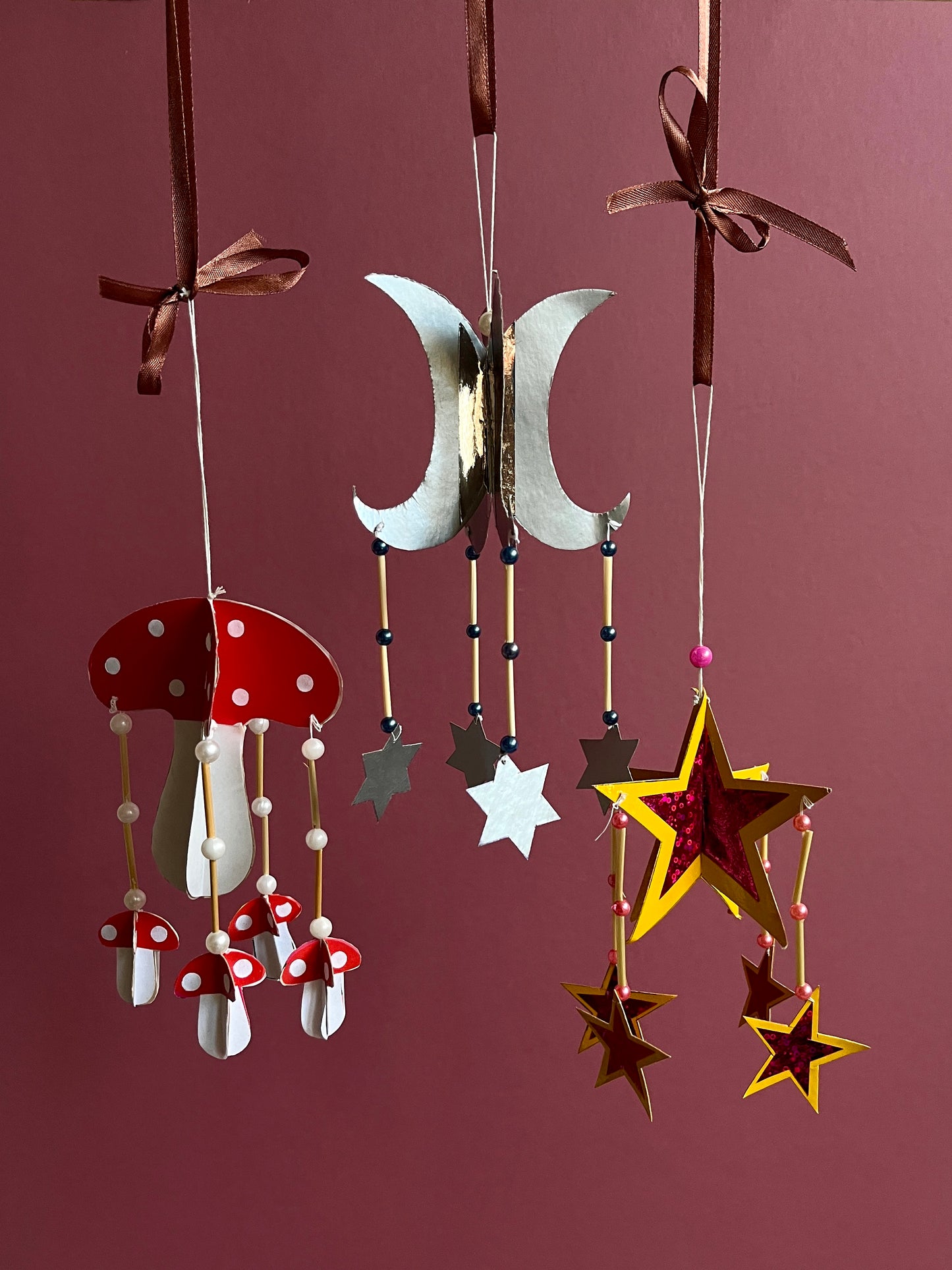 Paper Ornaments by Edward set of 3